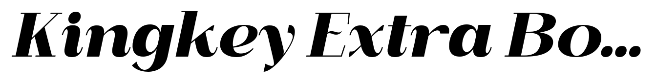 Kingkey Extra Bold Italic Neue